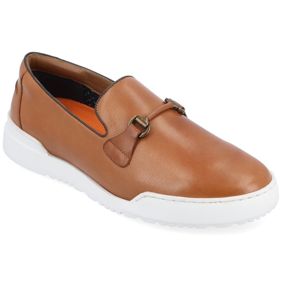 New Thomas & Vine Dane Horsebit Loafers Sneakers Brown Leather Lightweight 13 - Picture 1 of 15
